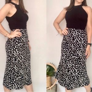 Rachel Zoe Cheetah print midi skirt 🖤🤍🖤